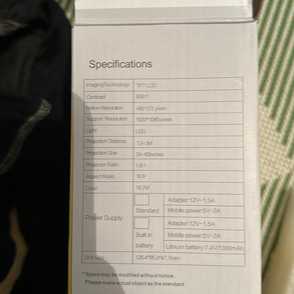 Mini LED Projector | Remote Controlled | HDMI - Picture 2 of 9